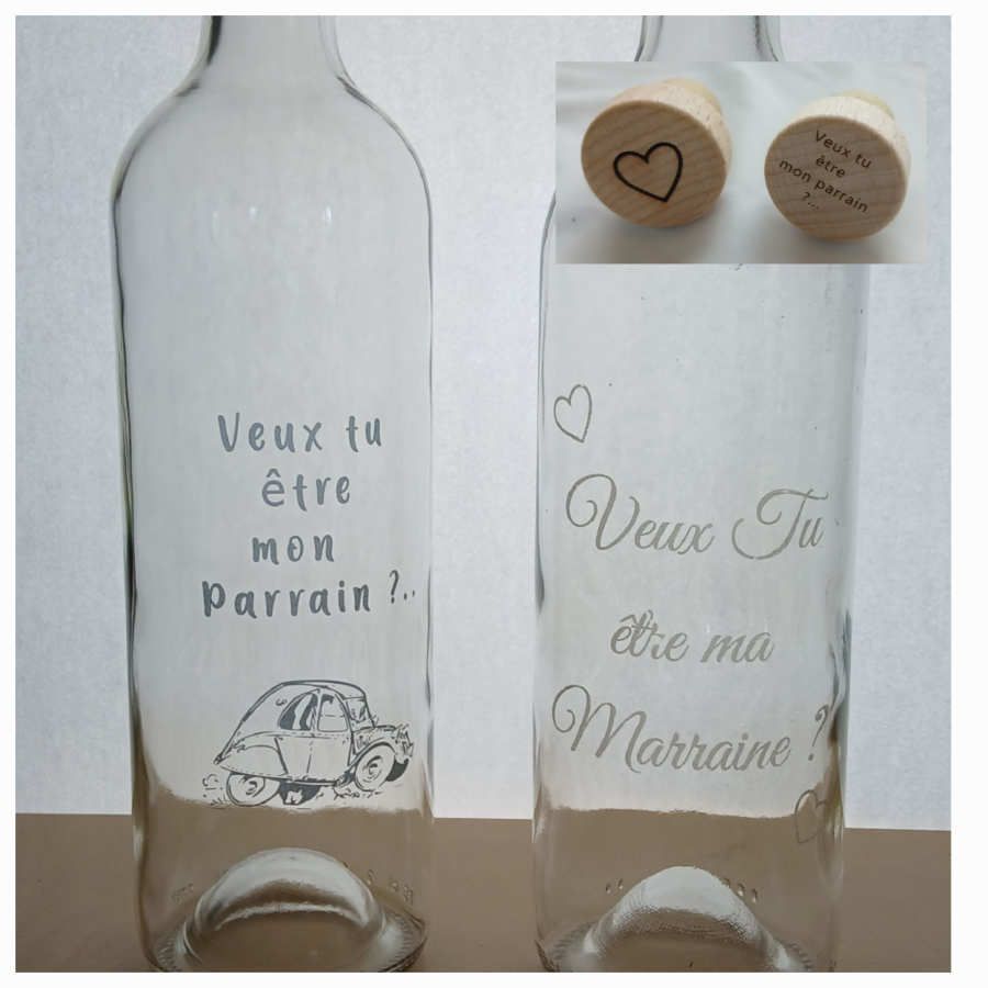 bouteille de baptême