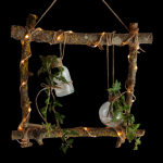 Cadre végétal lumineux